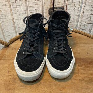 Vans SK8-Hi Moc suede Fringe shoes black 8.5